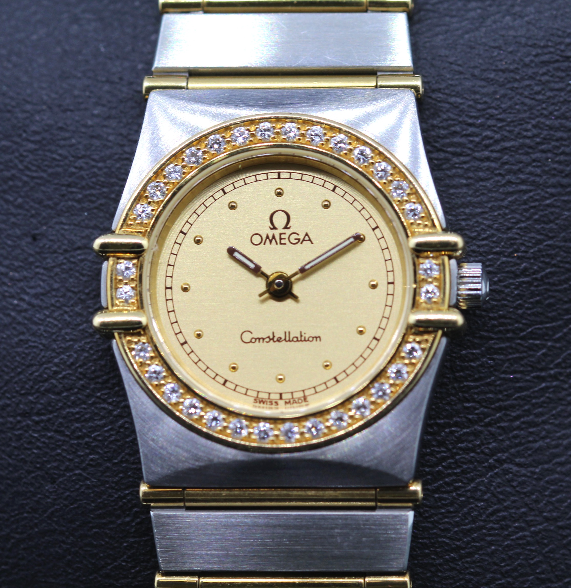 Omega Constellation Ladies Watch Stainless Steel with 18kt Gold with